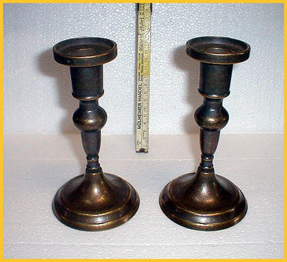 Antik Style 2er Set Messing Kerzen Leuchter Kerzenleuchter Retro Kandelaber