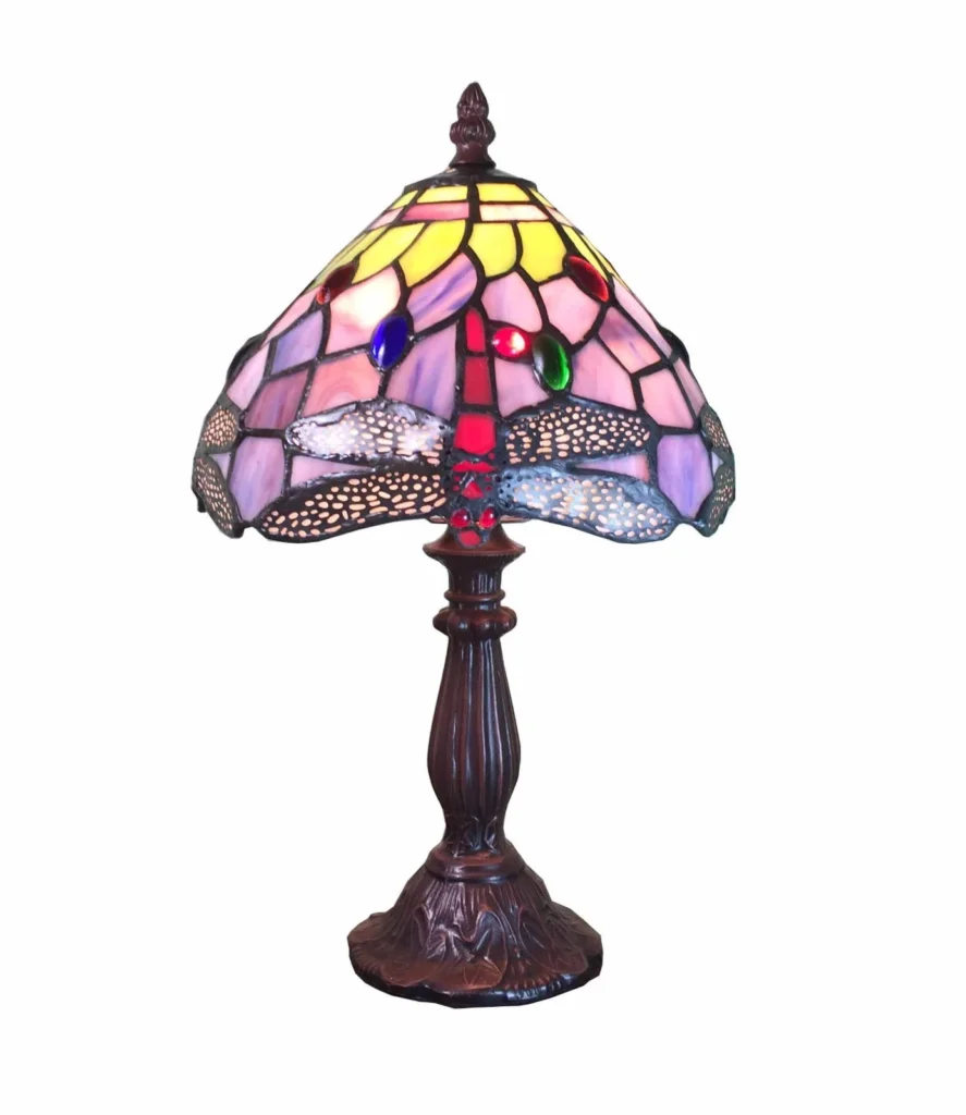 Butterfly Tiffany Stand Tisch Lampe Tischlampe Tiffanylampe GN S3