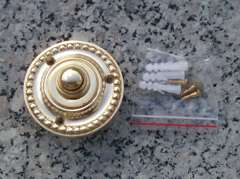 Messing Haustüre Antikladl Klingel 1 Brass Door Bell Tür Türklingel K11P