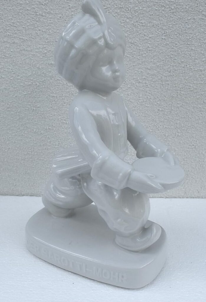 Porzellan Figur Porzellanfigur Werbefigur Sarotti Mohr selten rar 28 cm. S12