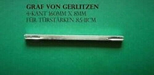 4 Kant Stift für Türgriffe Vierkant Ersatz Spalt Stift für Tür Klinken 16 cm