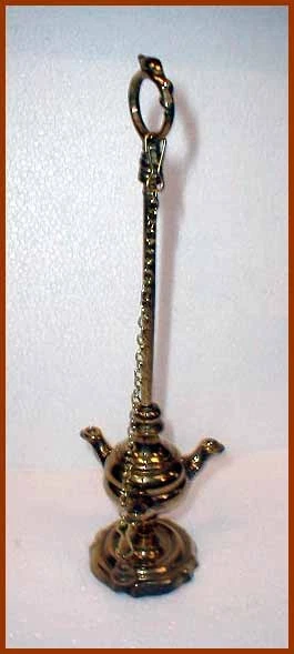Messing Lampe Öllampe Oellampe Duftöl 2-260