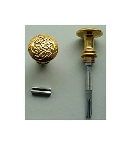 Jugendstil Antik Style Messing Poliert Tür Dreh Knopf Knauf Türknauf B6SP
