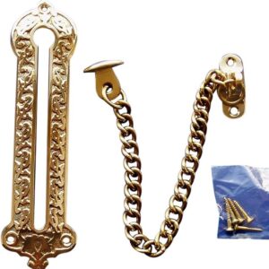 Antik Messing Tür Kette Türkette Sicherheitskette Sicherheitsbeschlag DSQ1P