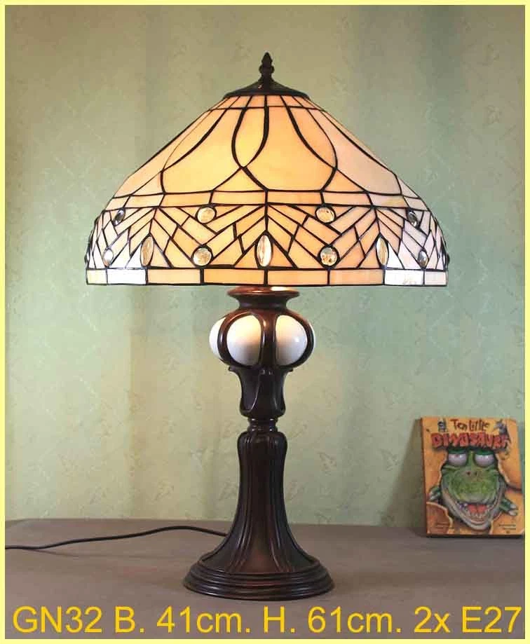 Tiffany Stand Tisch Lampe Tischlampe Leuchte Licht Tiffanylampe GN32