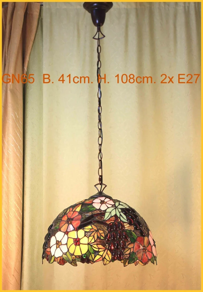 Tiffany Decken Lampe Deckenlampe Hängelampe Tiffanylampe GN65