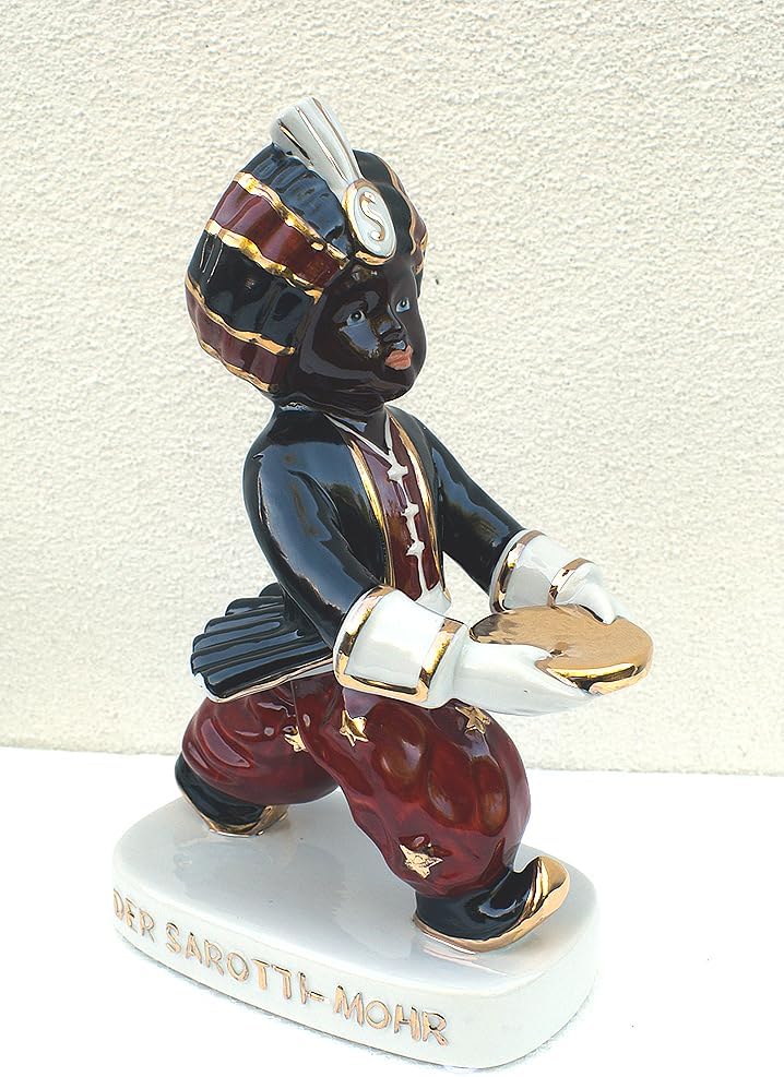 Porzellan Figur Porzellanfigur Werbefigur Sarotti Mohr selten 28 cm. S1
