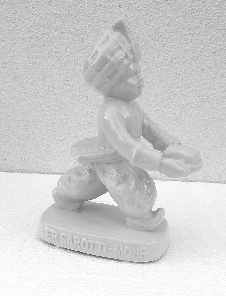 Porzellan Figur Porzellanfigur Werbefigur Sarotti Mohr selten rar 21 cm. S24