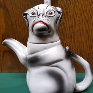 Porzellan Figur Kanne Figurenkanne Teekanne Sammelkanne Hund Dogge cp002-9