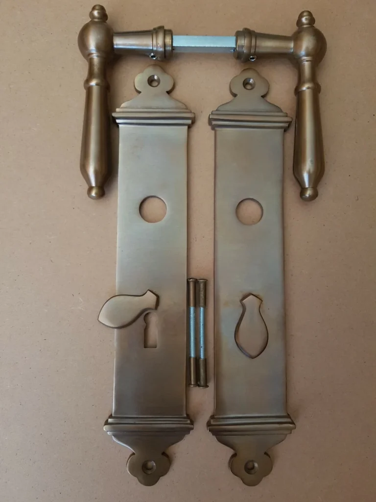 Antik Style Messing Türbeschlag BB 72 Langschild Tür Griffe Türklinke S115-1A