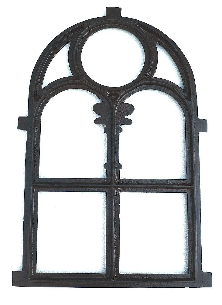 Antik Eisen Aluminium Stallfenster Scheunenfenster Eisenfenster 76x50 cm. W2-RU – Bild 2
