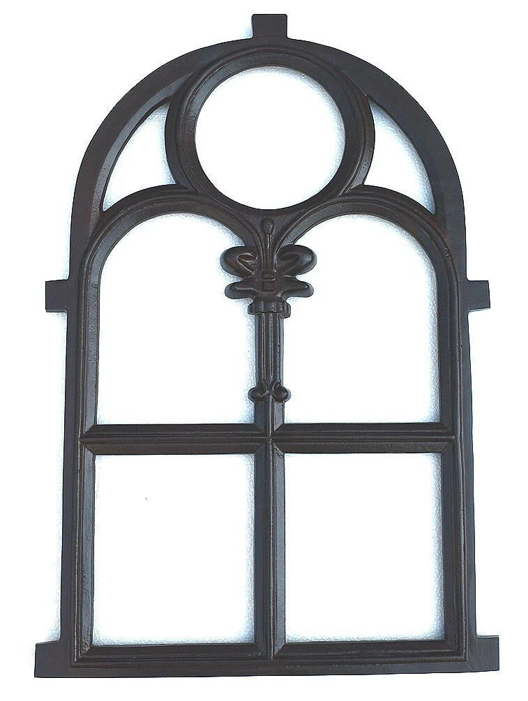 Antik Eisen Aluminium Stallfenster Scheunenfenster Eisenfenster 76x50 cm. W2-RU