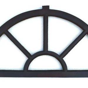 Antik Halbrund Aluminium Stallfenster Scheunenfenster Eisenfenster 65x34 cm W4RU