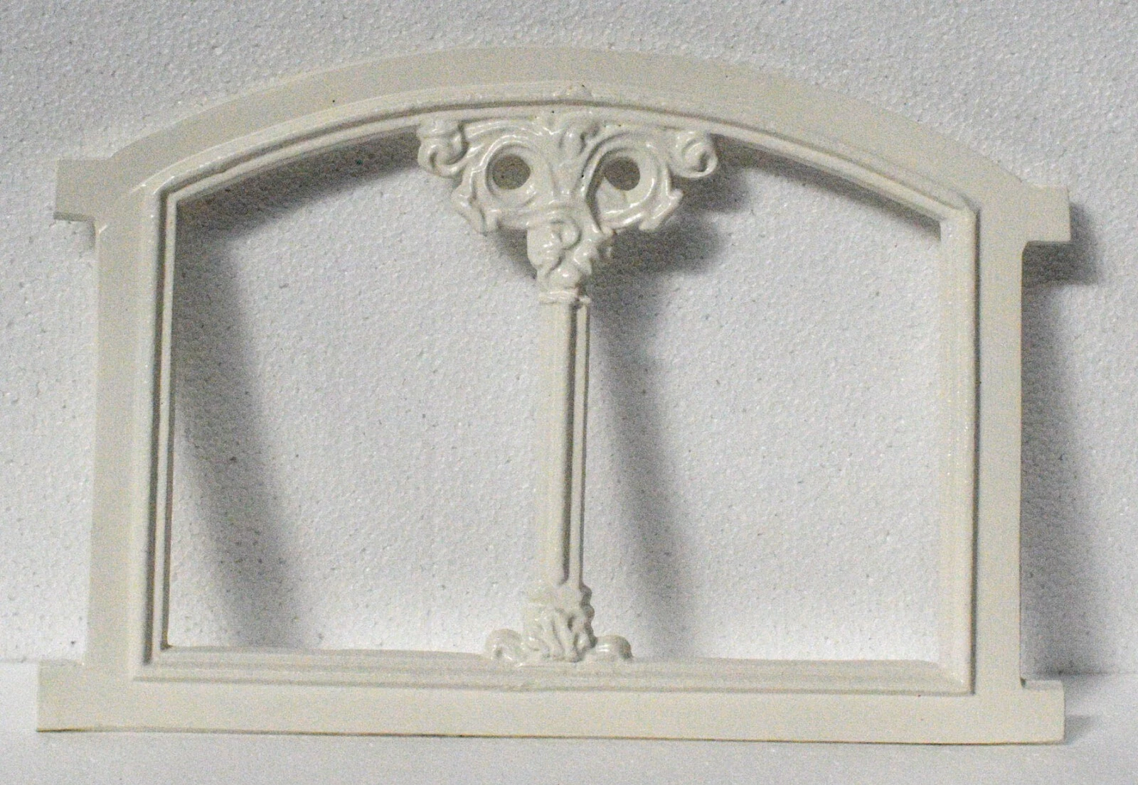 Antik Halbrund Aluminium Stallfenster Scheunenfenster Eisenfenster 39x26,5cm W9W